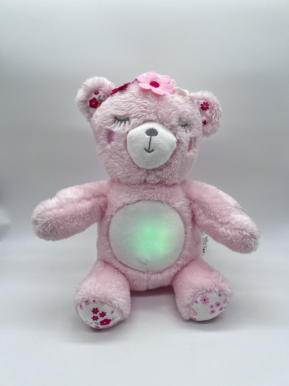 Dreamgro Lullaby Teddy Bear Baby Travel Soother Toy Pink Musical Light Up Plush